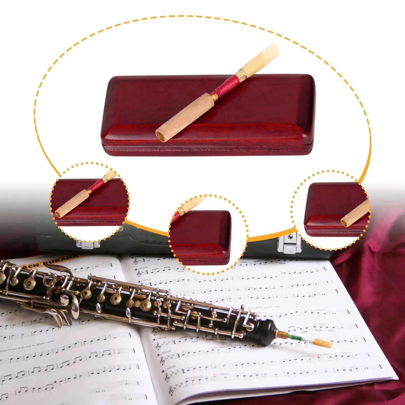 

Oboe Reeds Storage Case Set Protective Holder for Music Enthusiast Musician