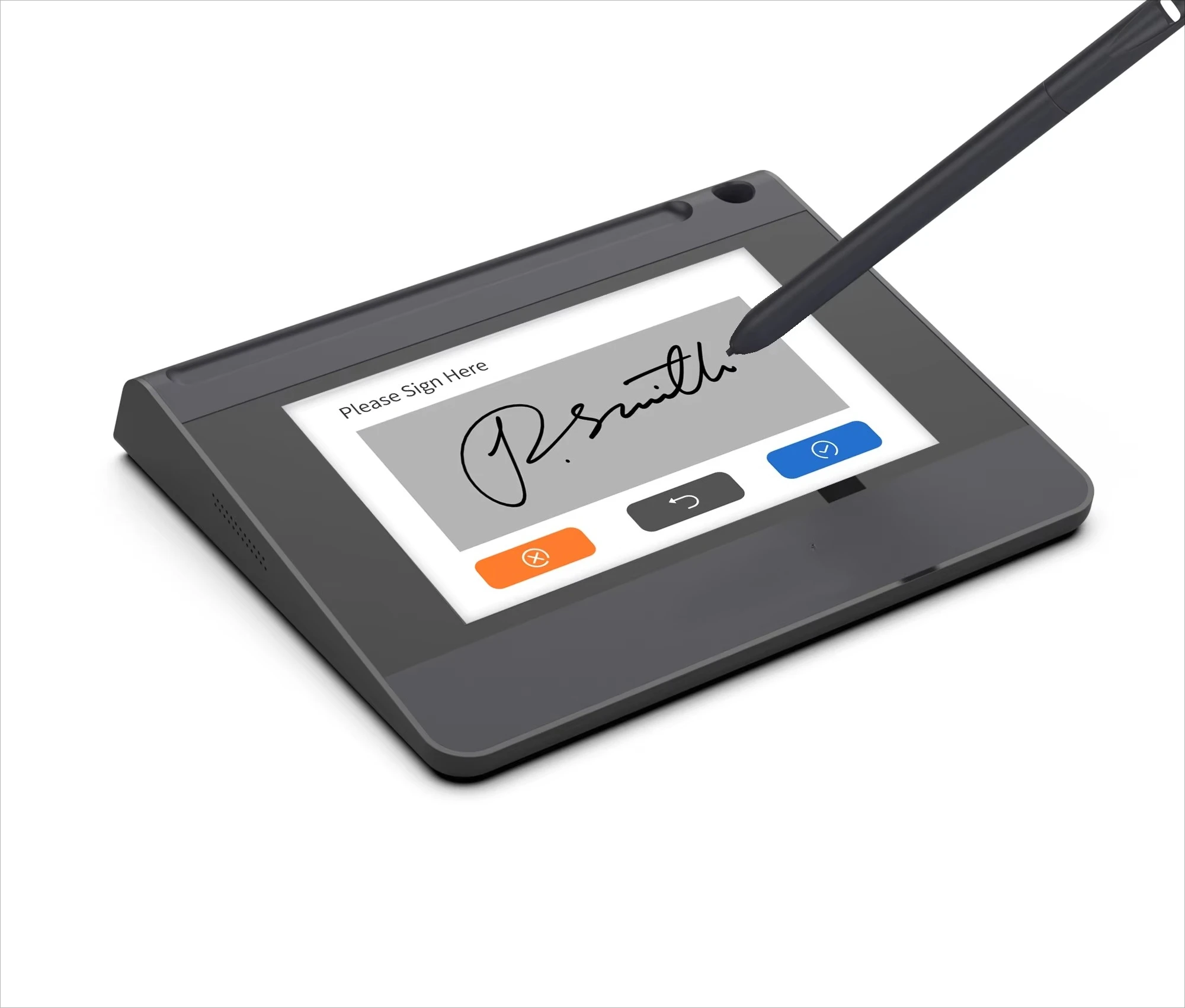 Signature Machine Electronic Signature Device Fingerprint Encryption 5inch Paperless Signature Pad with Stylus Drawing Tablet