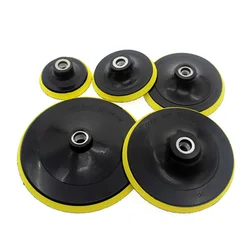 3/4/5/6/7inch Self Adhesive Disc And Drill Rod For Car Paint Care Polishing Pad Flocking Sandpaper Sucker Flocking Sanding Disc