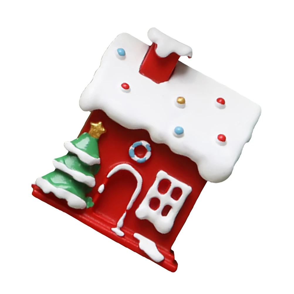 

Christmas Decoration Gingerbread House Refrigerator Stickers Cute Magnets Fridge Red Child