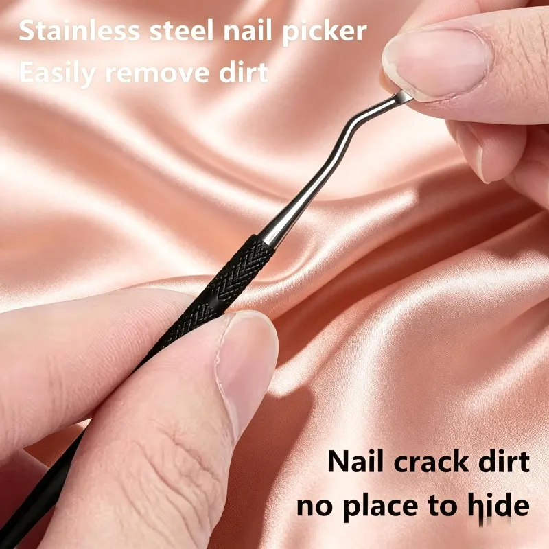 5/7pcs Professional Heavy-duty Nail Care Set, Full Stainless Steel Manicure and Pedicure Tool Kit, Complete with Nail Clippers