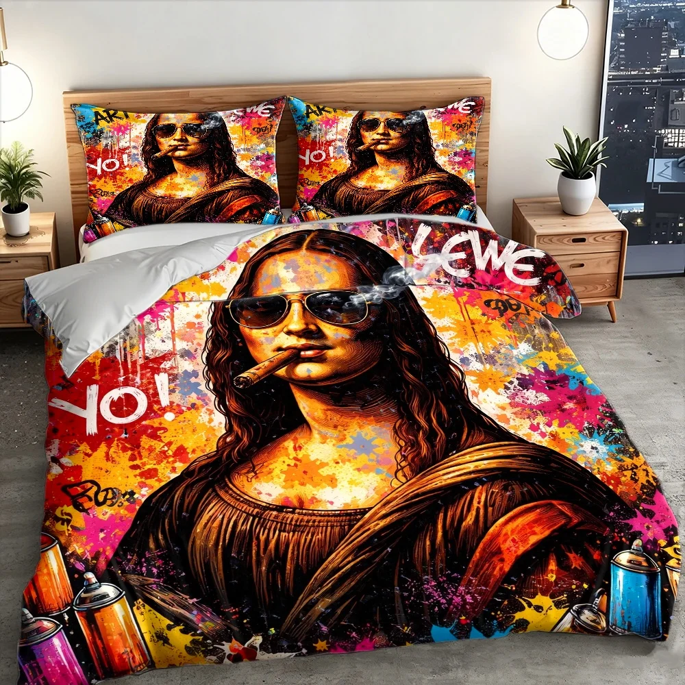 3-delige trendy Mona Lisa graf - Street Fashion Roma recensie en prijs