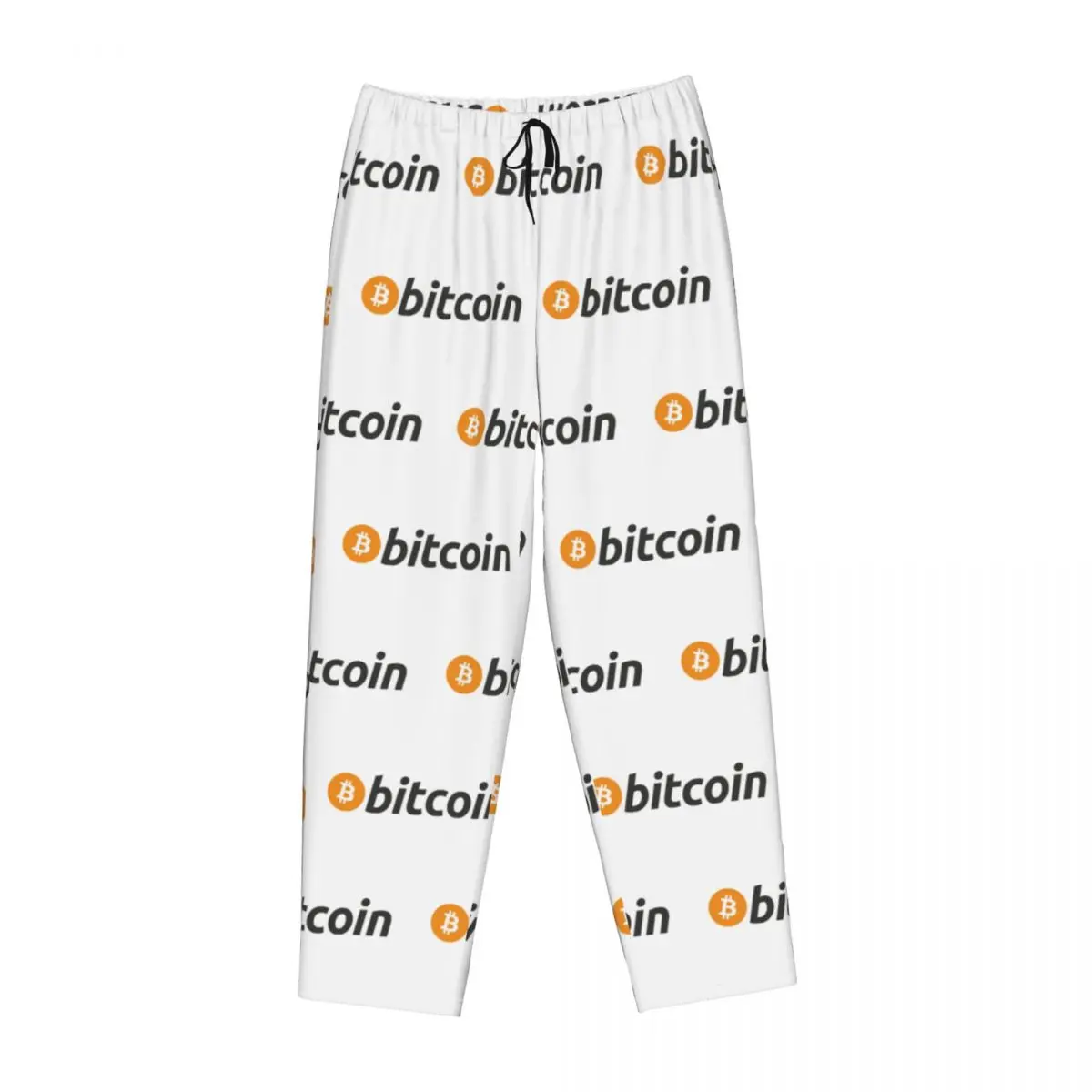 

Custom Bitcoin Logo Women Pajama Pants Lounge Sleep Sleepwear Bottoms with Pockets