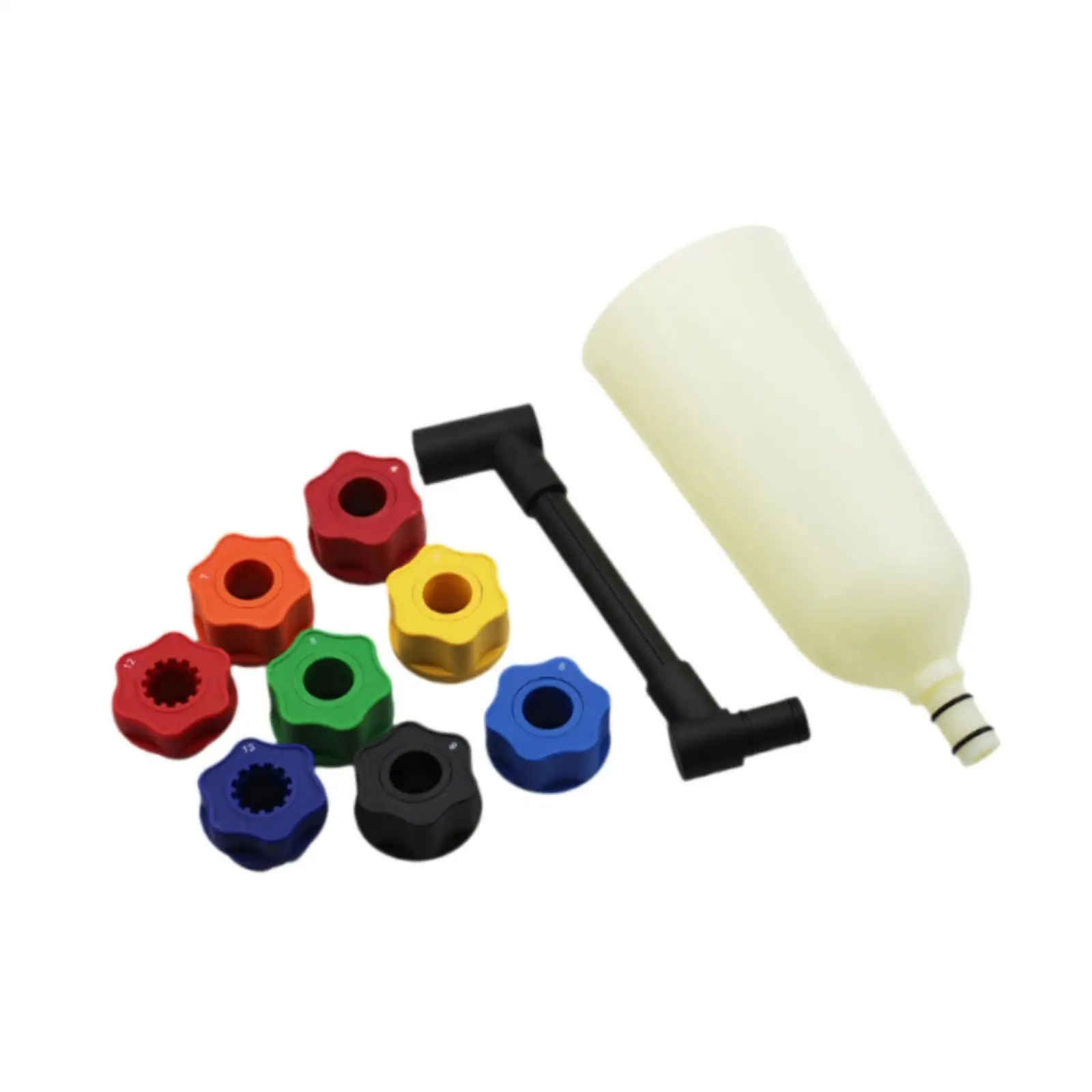 

Car Engine Oil Funnel Set with Swivel Extension Tube Leakproof Reusable Repair Tool Kit for Auto Maintenance
