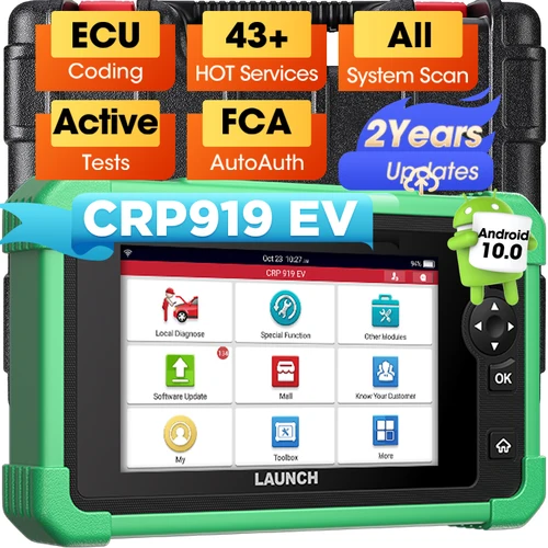 LAUNCH CRP919 EV 診断ツール新エネルギースキャナ電気自動車自動車 Sanner 自動診断 CANFD DOIP 2 年間無料アップデート