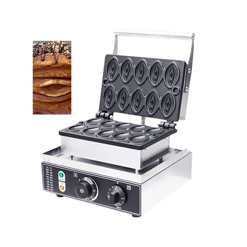 Waffle Oven Vagina  Design Shape Stainless Steel No Stick Waffle Cat Bread Maker Muffin Maker Cat Waffle Maker