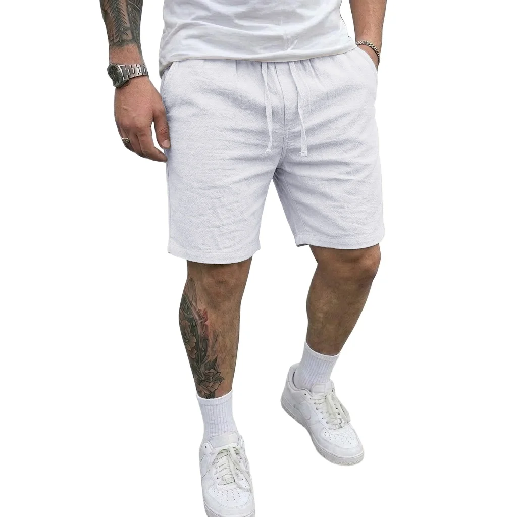 Thumbnail 3 - #15 Trending Mens Cotton Linen Summer Shorts Right Now