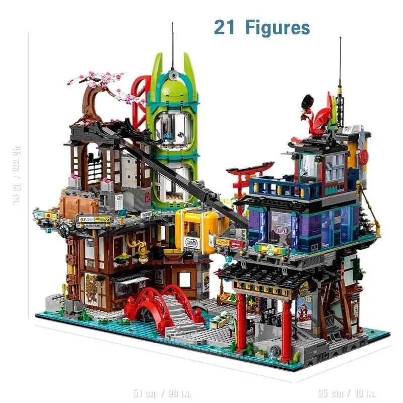 

Городские рынки, городские сады, строительные блоки, кирпичи, совместимая игрушка, детский подарок на день рождения, 70099, совместимость, 6163 шт.