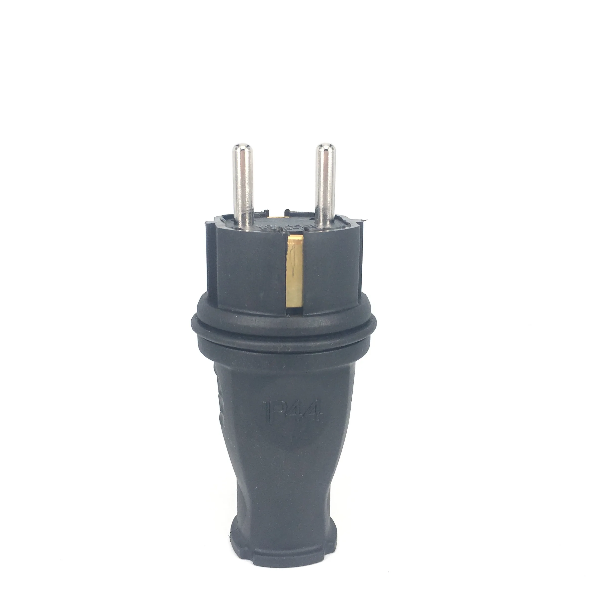 Bolantedz EU Rubber Waterproof Socket Plug Electrial Grounded European Connector With Cover IP44 For DIY Power Cable Cord 16A image 6