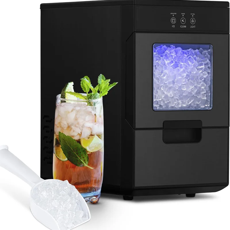 Electric Counter Top Stainless Steel Nugget Ice 20kg/day Houseuse Use ICE Nugget Machine For Hotels