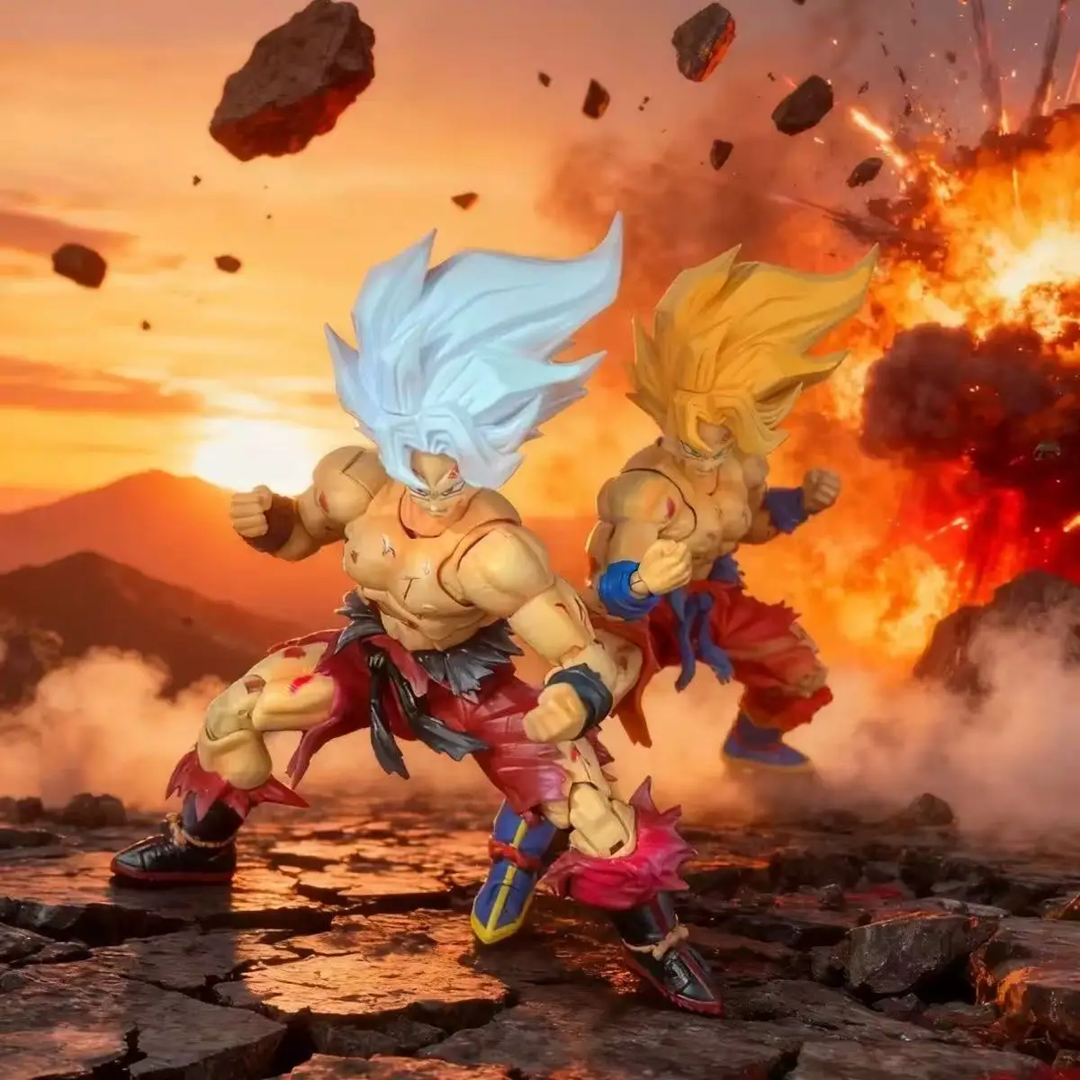 

In stock New N&T Shf Super Series Weekly Color Goku Battle Damage 3.0 Body Action Figure Toy Collection Gift