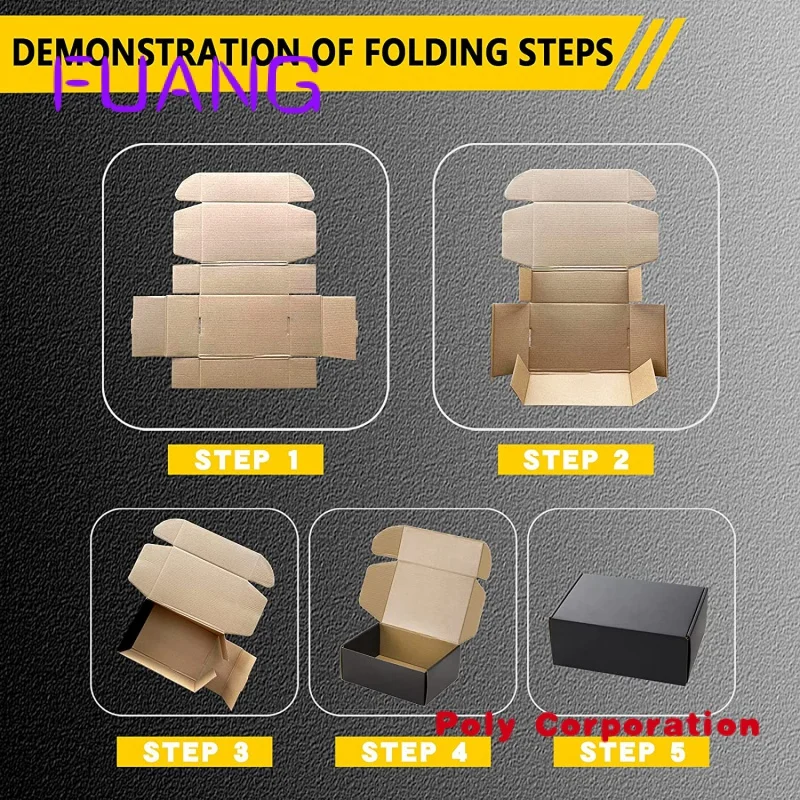 Custom  Reasonable price custom black shipping box medium shipping boxes carton shipping black box for small business.