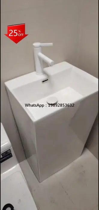 AB integrated ceramic pillar basin washbasin toilet washbasin floor basin