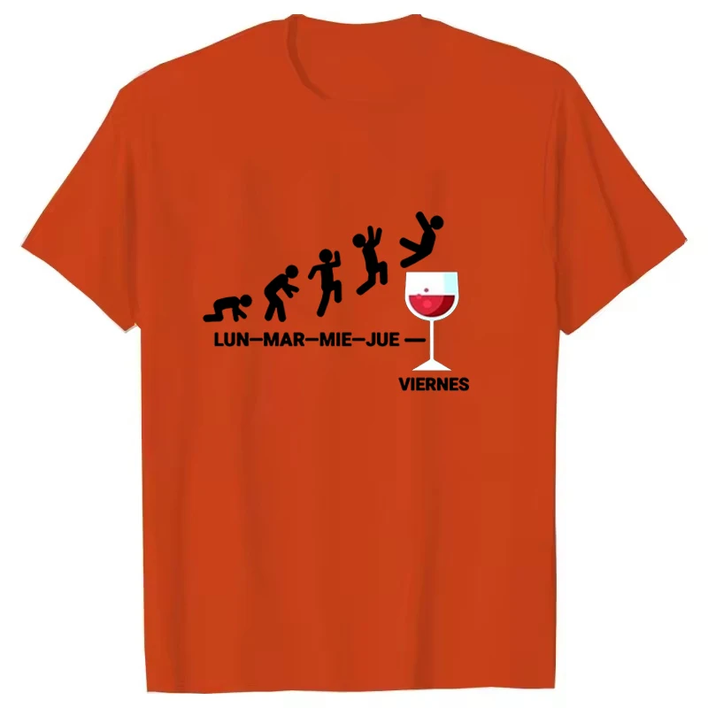 Viernes Beer Bedruckte T-Shirts für Damen und Herren, kurzärmelig, lustiges Rundhals-T-Shirt, lässige Sommer-Tops, Streetwear, Harajuku-Top – Detail 7