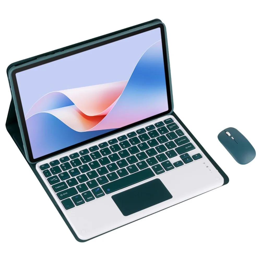 Capa com Teclado para Tablet Lenovo Xiaoxin Pad 10.6 polegadas, Teclado para Tab M10 Plus 3ª Geração, Capa para Lenovo TB128FU TB128XU TB125FU