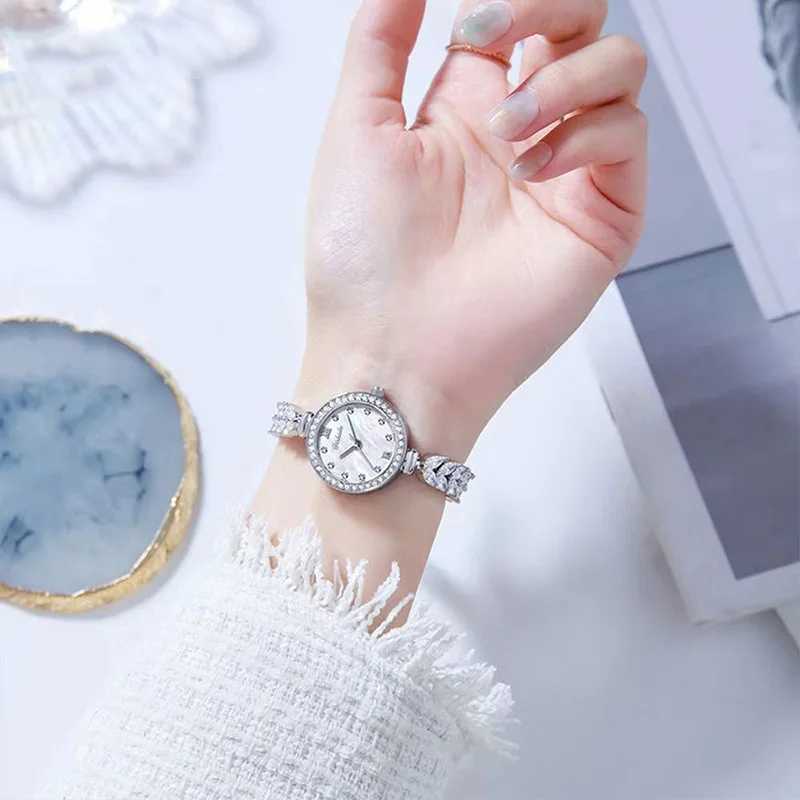 Fashion Mermaid Ladies Watch Women Diamond Korean Edition Quartz Watch for Women Girls Student