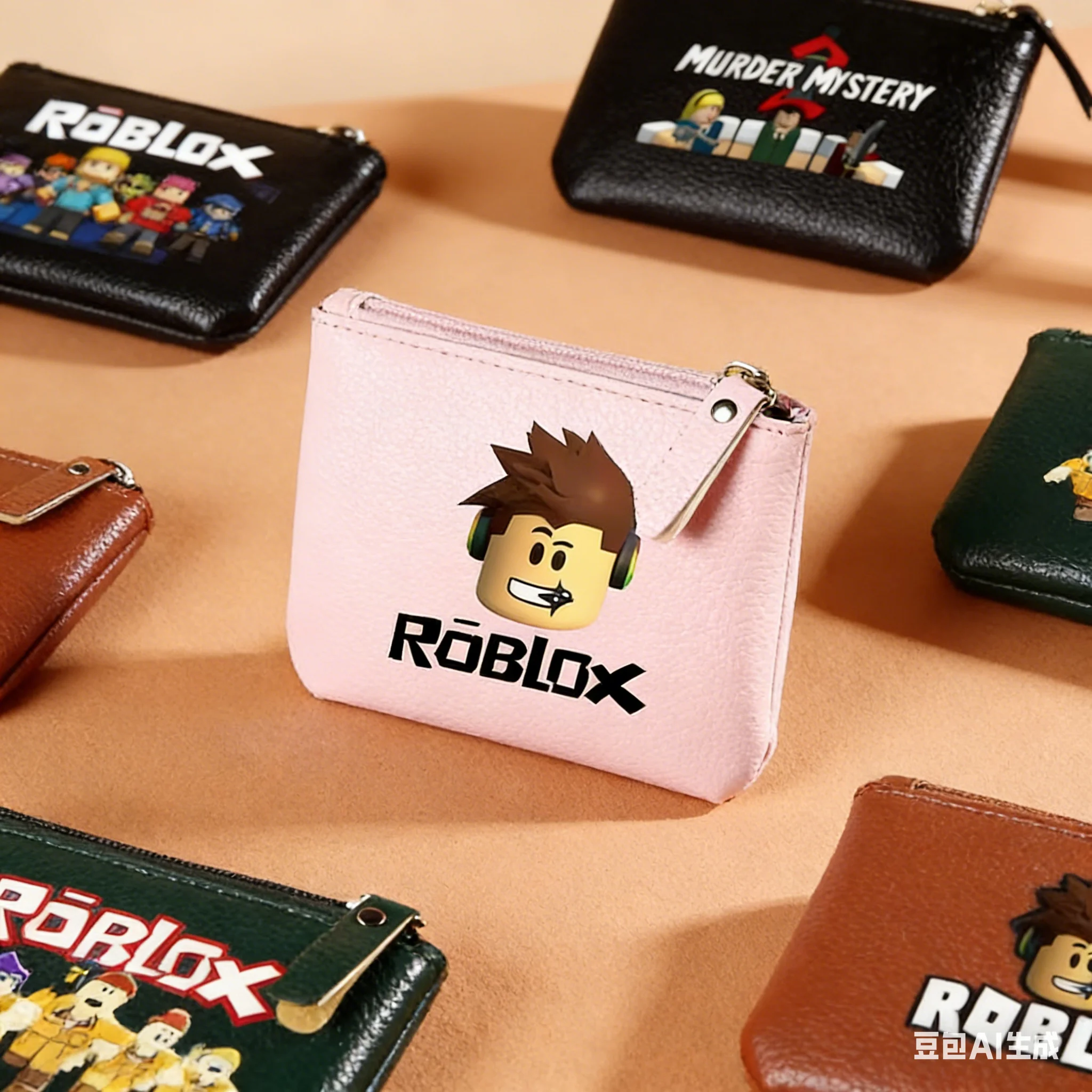 

Новый кошелек ROBLOX Zero для мужчин и женщин, новый кошелек Zero с узором личи, сумка для монет на молнии, мягкие сумки из искусственной кожи