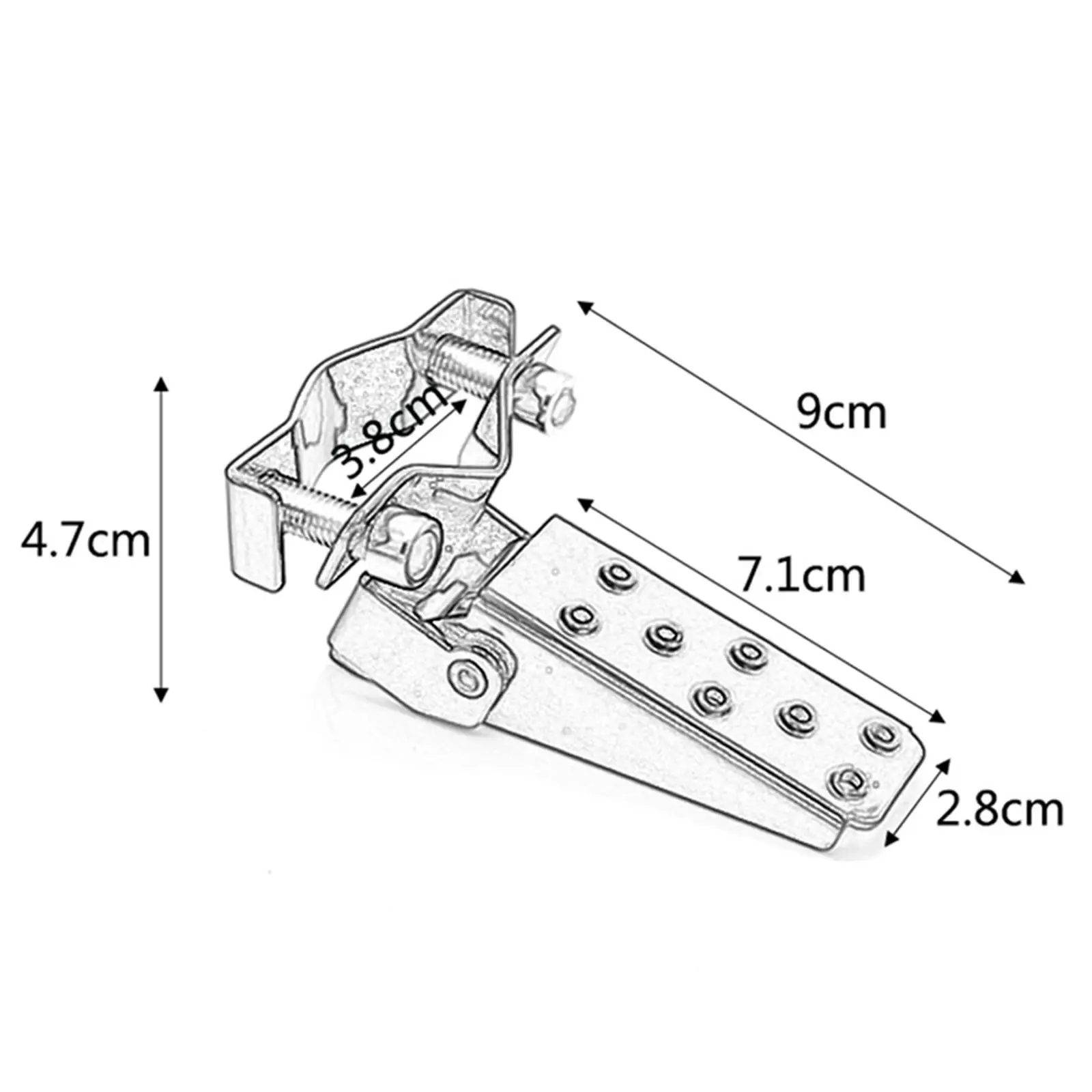 Motorbike Motorcycle Foot Pegs Pedals Universal 25-30mm Folding, Durable Material High Reliability image 6