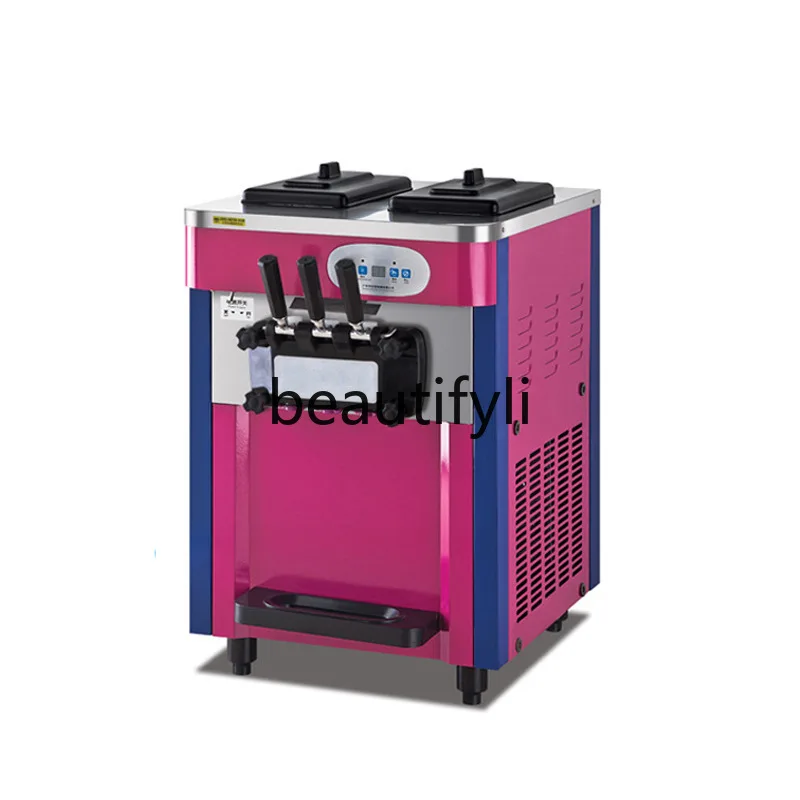 

Commercial Fully Automatic Small, Desktop Vertical Ice Cream Machine Desktop Soft Ice Cream Machine