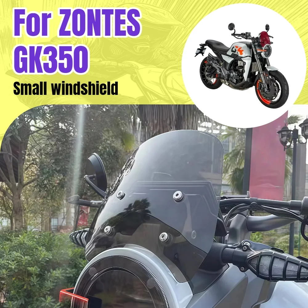 

For ZONTES GK350 modified windshield front small windshield headlight color change protection sheet driving light sheet