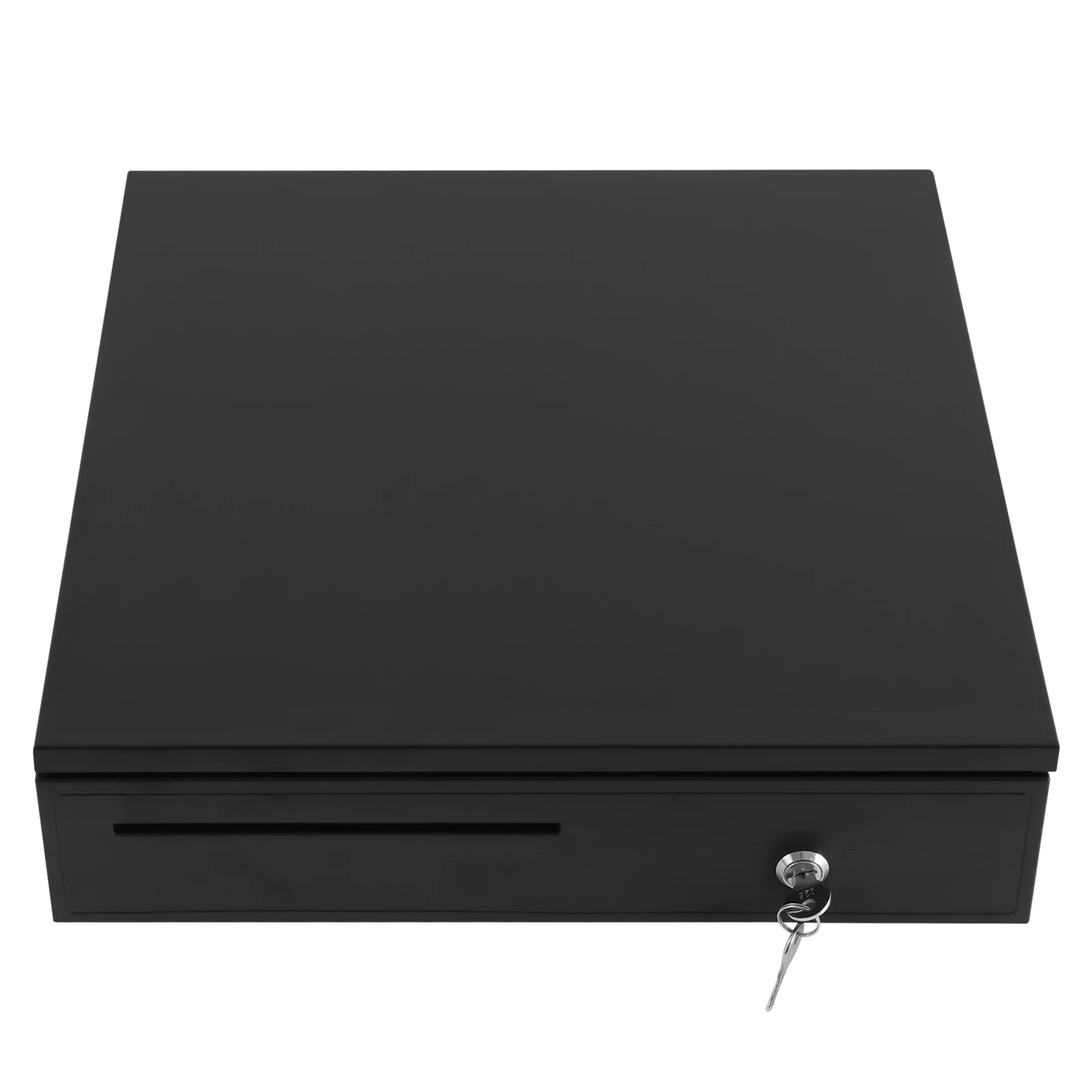 Black Eight Grid Cash Box 405 Cash Register Drawer Cash Register Drawer With 3-Position Lock For Hotels Supermarkets Hospital
