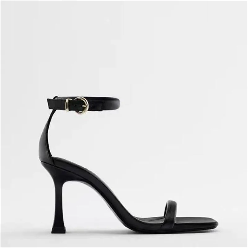size 34 43 Ladies Fashion Sexy Sandals Spring New Thin Strap Open Toe High Heels Women Shoes Roman Banquet High Heels Sandals
