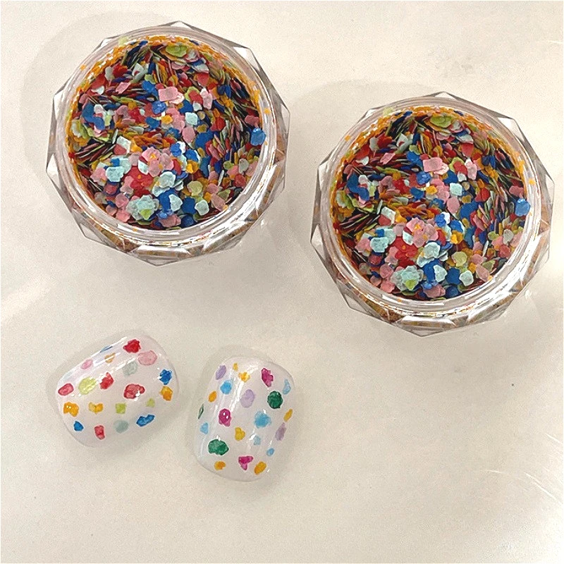 

1box Mini Color Terrazzo Rock Slices Nail Art Jewelry Mixed Versatile Cute Phone Case Hairpin Diy Material Decorations