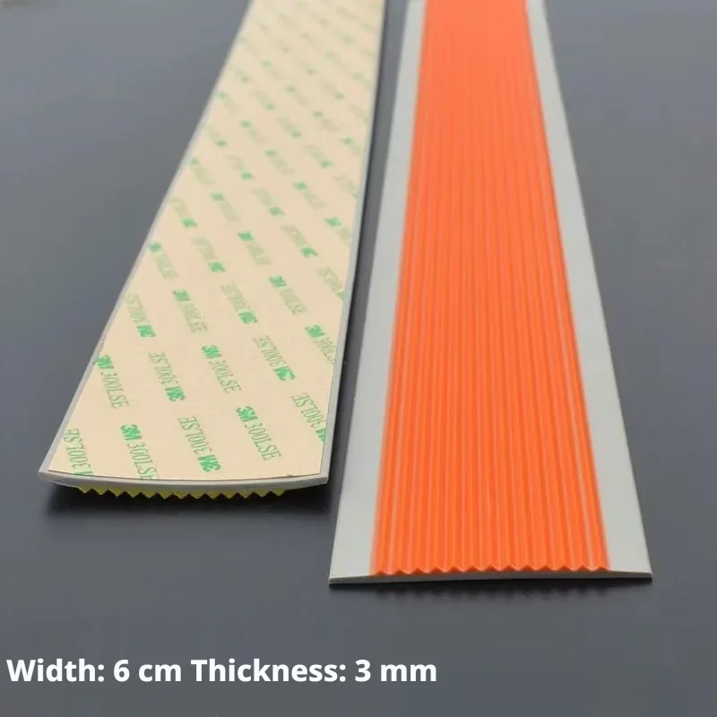 Carpet Pads Mat Self-adhesive Anti-Slip Stair Strip PVC Non Slip Stair Treads Strip Step Protector Rug Stairs
