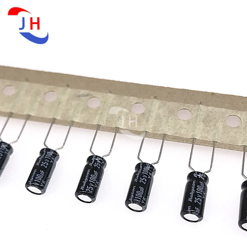 10PCS Aluminum Electrolytic Capacitor 25v100uf 5*11 YK Series 85 Degree 5mm Pitch 25V 100UF