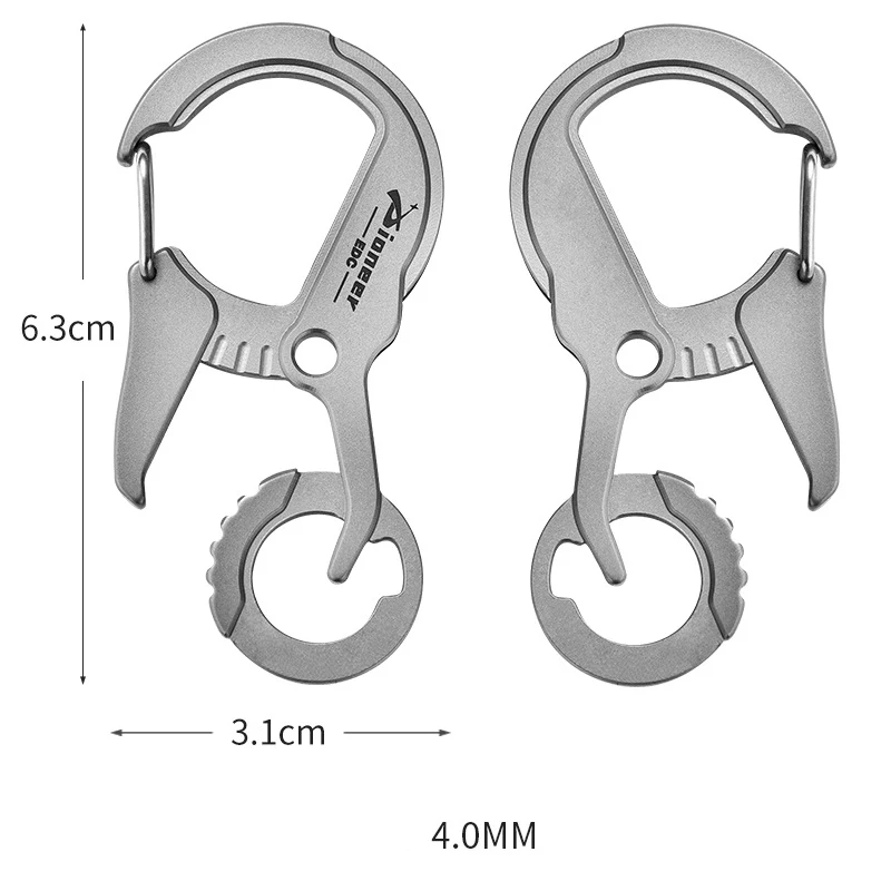 Stainless Steel Multifunctional Keychain EDC Pendant Bottle Opener Keyring Tools