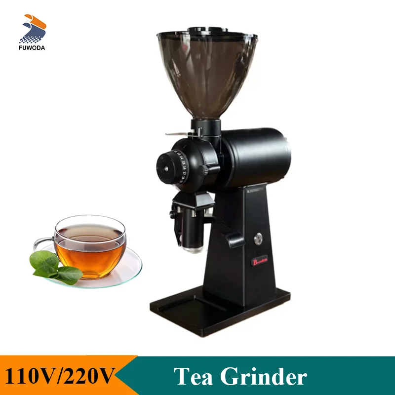 

220V 110V Tea Grinder 90mm burr Electric Green Tea Leaf Powder Grinding Machine Tabletop Tea Powder Making Equipment