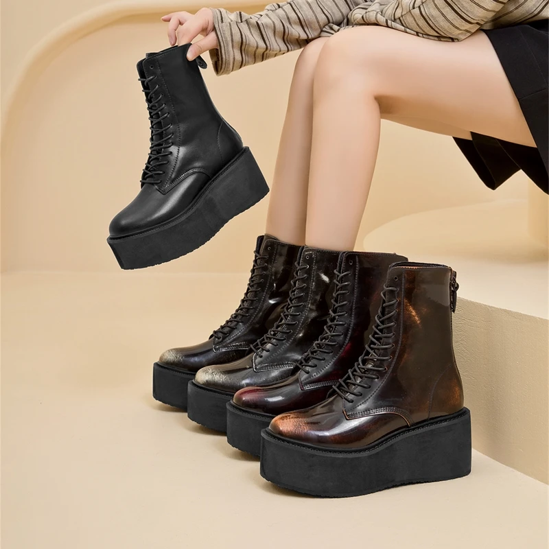 AIYUQI Women's Snow Boots 2026 New Thick-soled Non-slip Women Short Boots Large Size Warm Female Winter Shoes Ankle Boots view 2