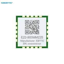 SX1262 LoRa-Modul 868/915 MHz CDEBYTE E22-900MM22S Ultrakleines IPEX-/Stempelloch 21,5 dBm 7 km SMD-HF-Transceiver-Modul