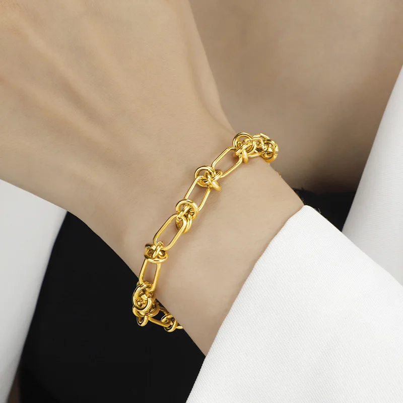 XIYANIKE 316L Stainless Steel Woman Bracelet New Style Gold Color Rust Proof Bracelets Women Stylish Girls Jewelry Drop Shipping