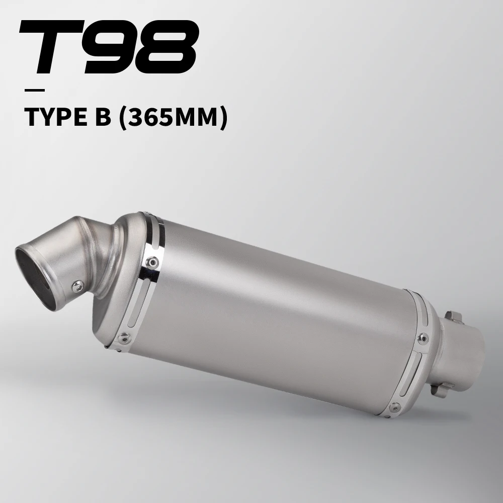 

T98 tail section universal 51MM Slip On motorcycle system exhaust pipe R3 Z900 R6 450SR stainless steel tail section