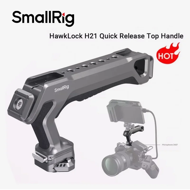 SmallRig HawkLock H21 Quick Release Top Handle Kit for  with HawkLock Cages, Plates, And Other Accessories With Sliders -4483