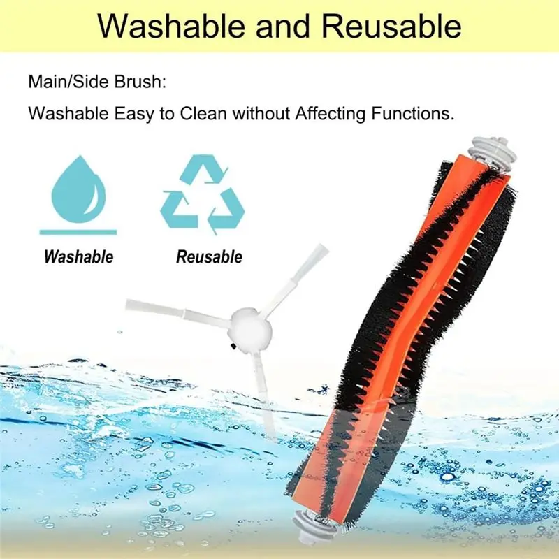 LICE-For X10 Plus+ Spare Parts Accessories Main Side Brush Hepa Filter Mop Cloth Dust Bags Replacement Parts