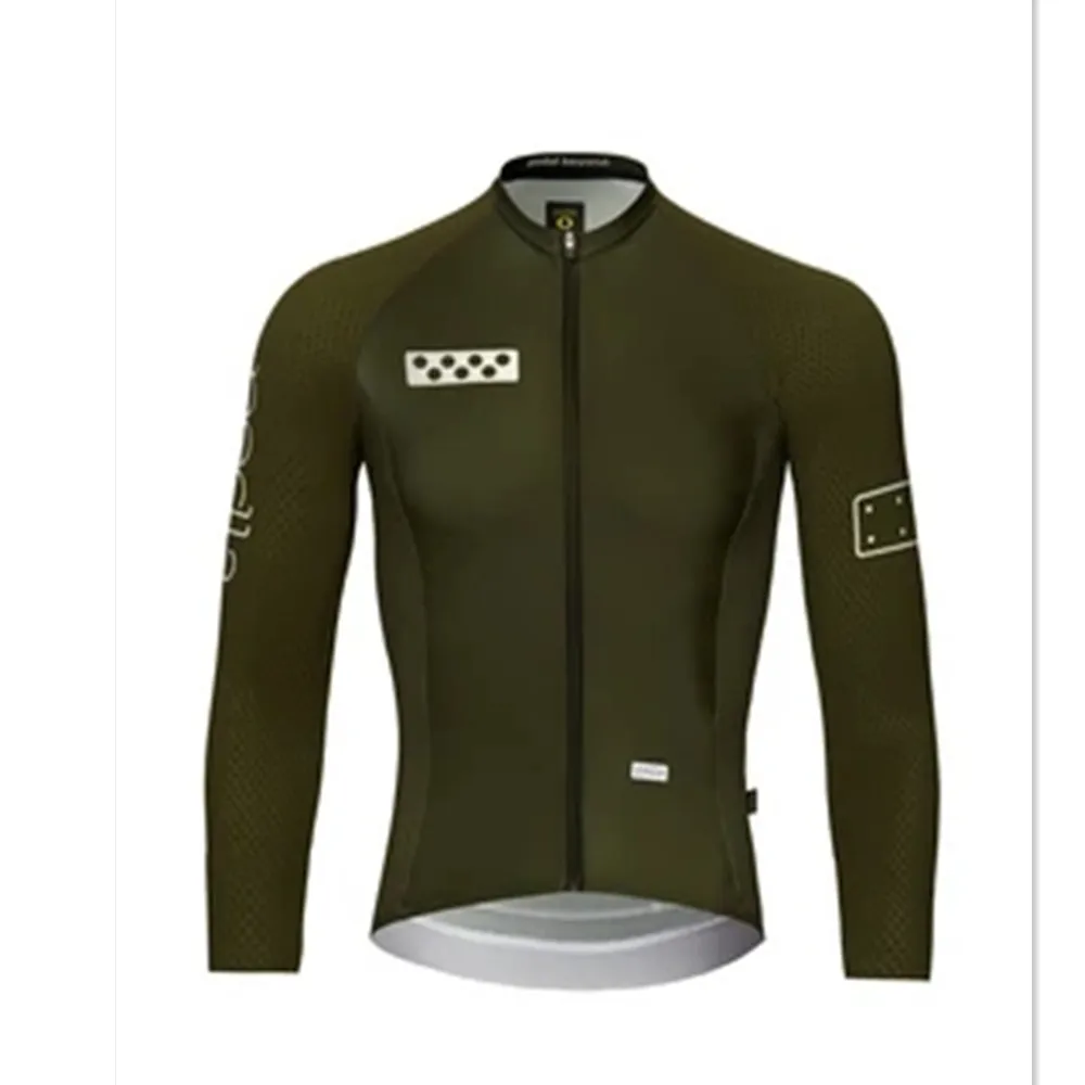 The Pedla New Men Cycling Jersey Spring Autumn Thin Long Sleeve Maillot Ciclismo Outdoor bike Mtb Team Riding Sports Warm Jacket