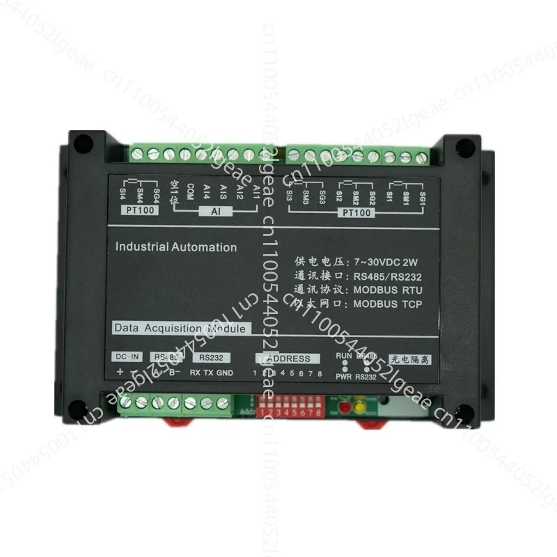 

4-channel PT100 temperature acquisition module; thermal resistance acquisition module; standard RS485232