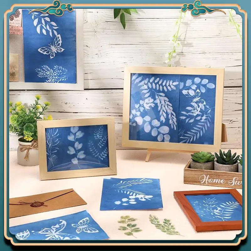 (جديد) - 100 قطعة من الورق المخضر القابل للطباعة مع 10 أوراق بلاستيكية شفافة وقالب فراشة أوراق شجر مشغولات ورقية يمكنك صنعها بنفسك Dur