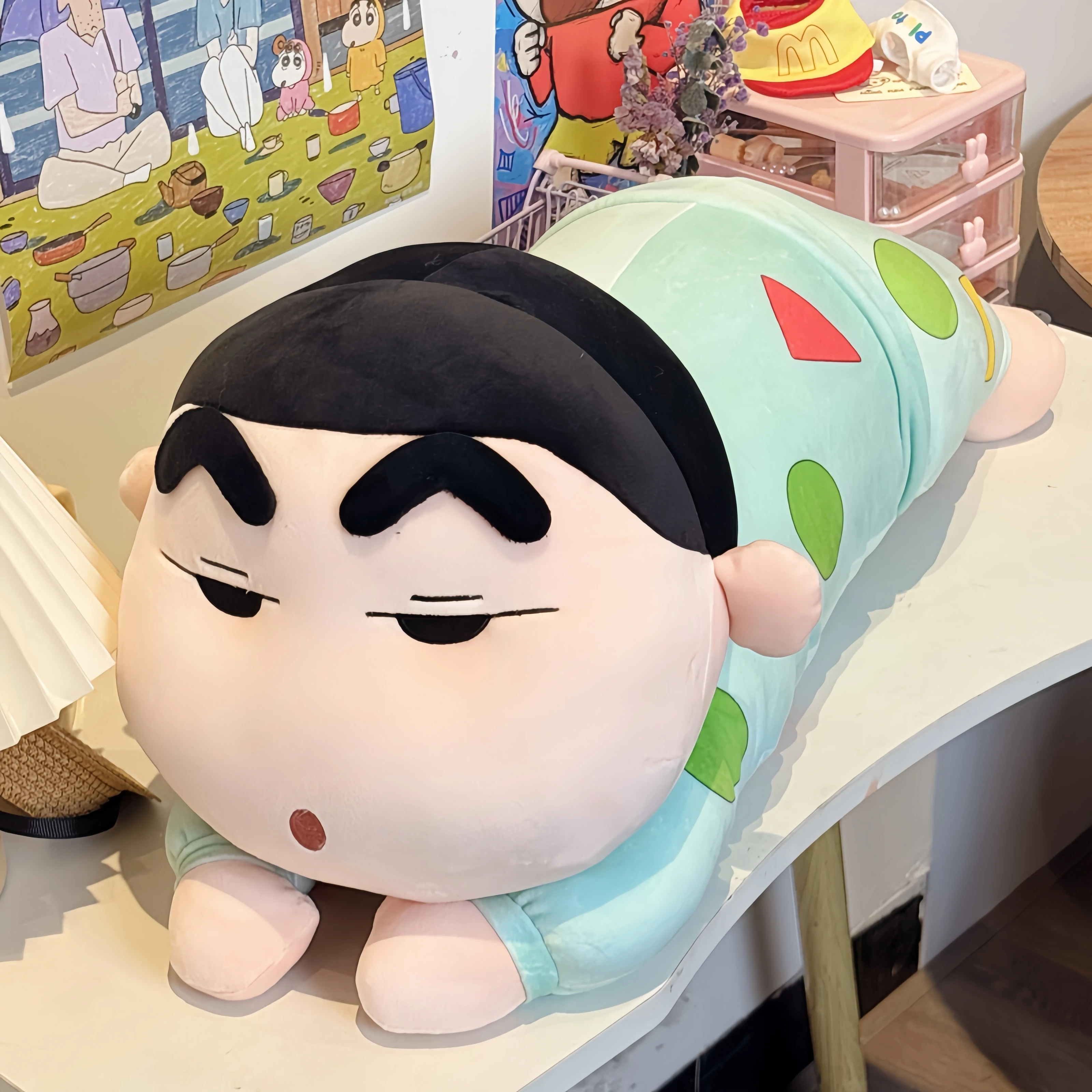 

Большой размер 65 см, карандаш Шин Чан Пелуче, плюшевая игрушка, лежащий в пиаме, карандаш Шин Чан, мягкая кукла, мягкая обнимающая подушка, рождественский подарок для ребенка