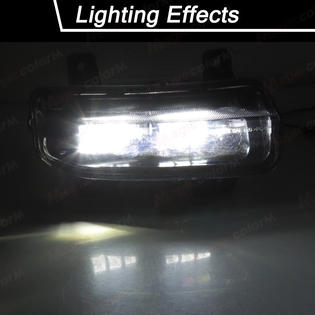 For Dodge Ram 1500 2019 2020 2021 2022 2023 2024 LED Car Fog Lamps Front Bumper Headlights DRL Daytime Running Lights Daylights