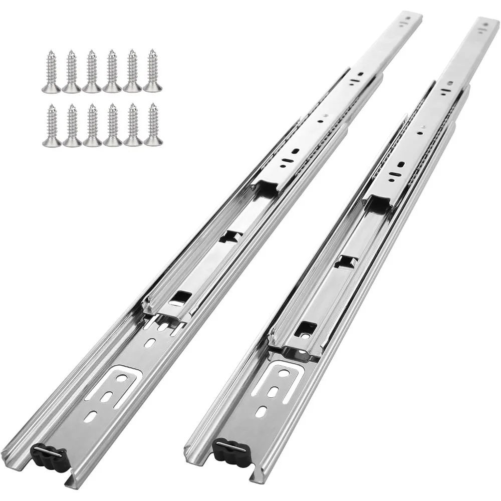 

10 Pairs 20 Inch Drawer Slides 100lb Load Full Extension Side Mount Cabinet Rails