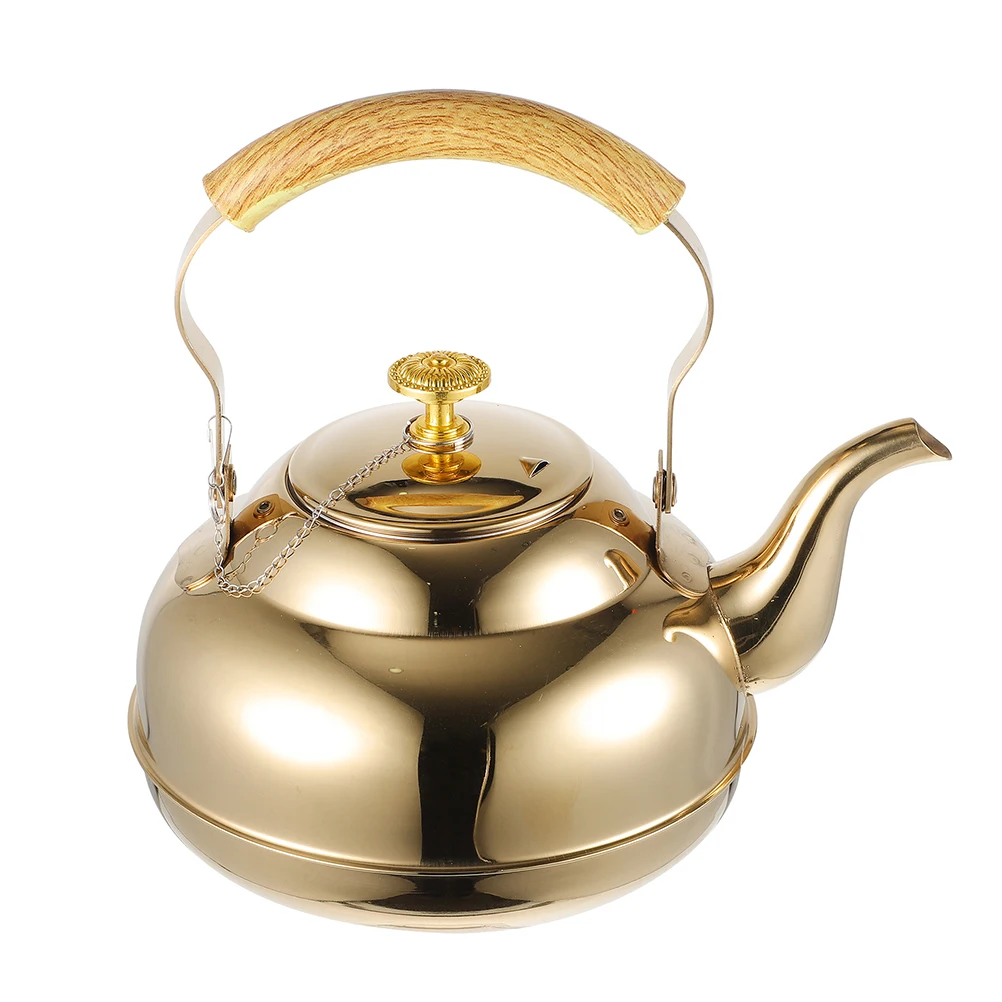 

Stainless Steel Teapot for Boiling Creative Small Kettle Restaurant Easy Clean Built Filter Versatile Metal