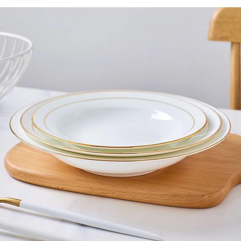 

Round Soup Household Hotel Supplies Pasta Ceramic Tableware