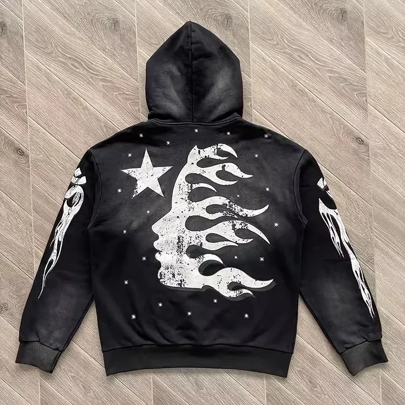 Hellstar Flare Black Flame Broek Hoodie