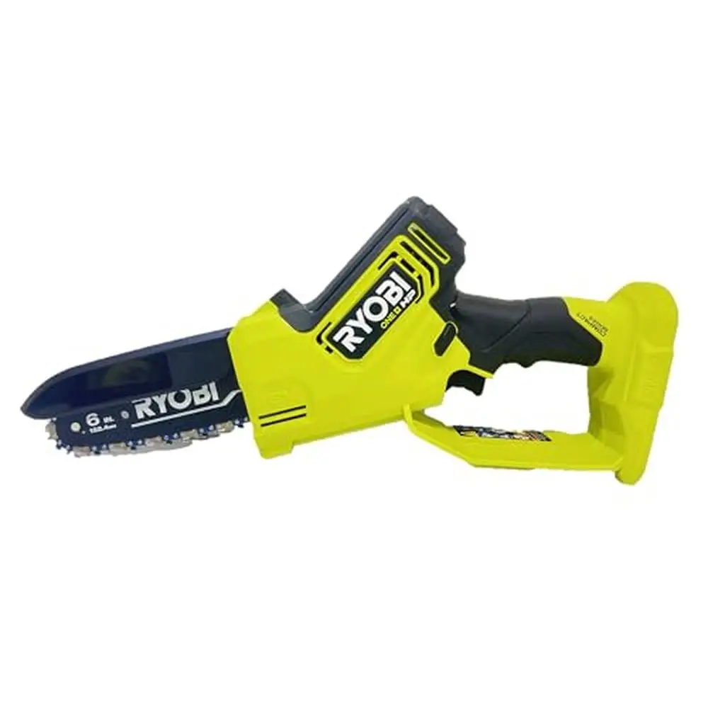 18V Brushless Compact Pruning Chainsaw 6-Inch Chain Tool Only Faster Cutting Compact Design Ideal Pruning Light Limbing Oil-Free