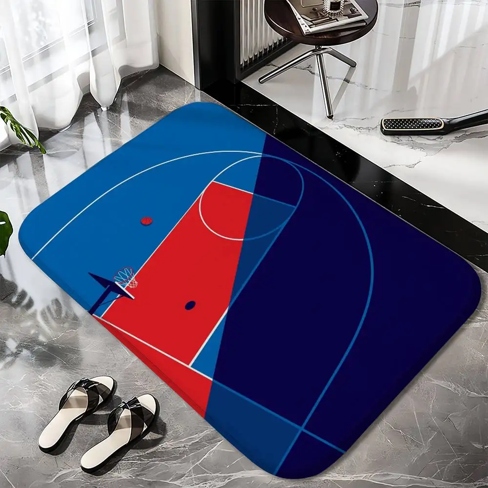 

Various Sports Venues Basketball Floor Mat Printed Large Carpets Room And Bedroom Carpets Bathroom Anti Slip Door MATS Small Ca