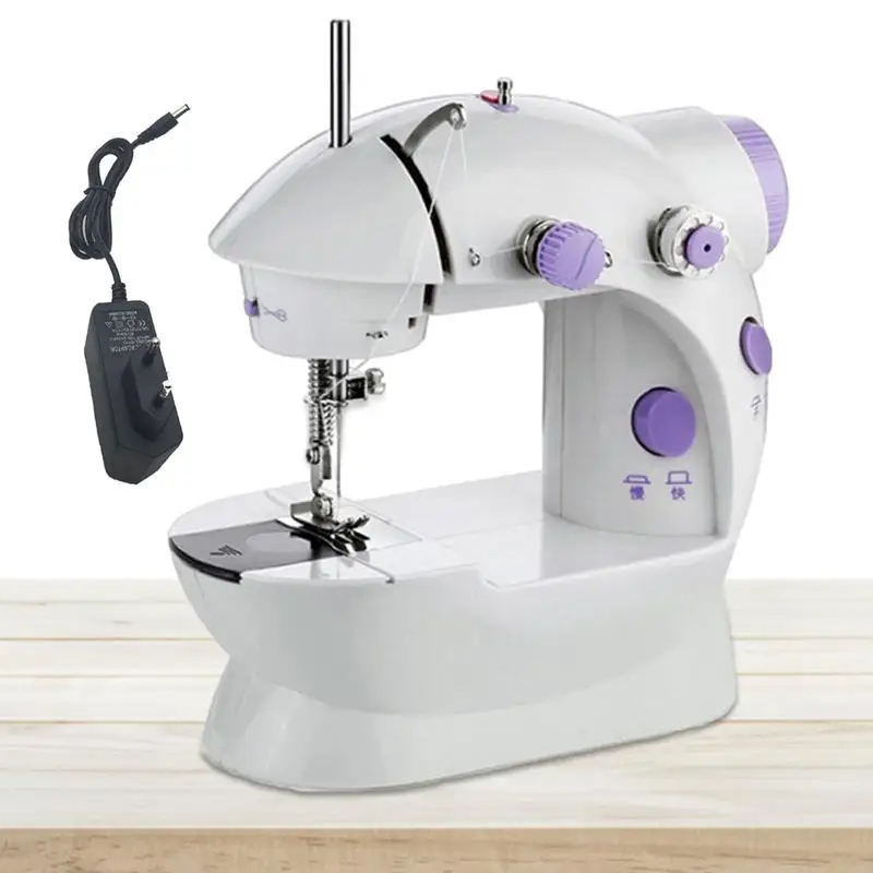 Sewing Machine For Beginners Household Crafting Mending With Electric Sewing Machines Portable Double Speed Mini Sewing Machine