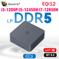 Beelink EQi12 1220P 12450H 12650H Mini PC LPDDR5 24GB 500GB SSD WiFi6 BT5.2 Desktop MINI PC Gamer Computer VS SER5 Pro 5800H